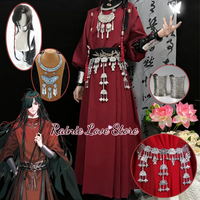 Heaven Officials Blessing Huacheng Cosplay Costume Wig Shoes Hua Cheng Cosplay Halloween Role Play Outfits Party Tian Guan Ci Fu