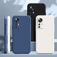 New Cover for Xiaomi Mi 12 12S 12T Pro 12X Ultra Soft Square Liquid Silicone Mi 12 lite 5G Thin Lens Protection Square Case
