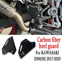 For KAWASAKI Z900 Z900RS 2017 2018 2019 2020 2021 2022 2023 2024Carbon Fiber Motorcycle Accessories Heel Guard Plates Foot Rests
