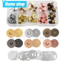 20 sätze/los 14mm 18mm Brieftasche Taste Magnet Schnalle Tasten Metall Snap Verdickung Magnetische Automatische Adsorption Schnalle Installation