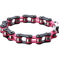 AliExpress GD-KSN Pink Mens Bracelets, Black Biker Bicycle Link Bracelet For Men/Women Wrist Chain Stainless Steel Jewelry