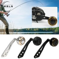 All Metal Fishing Reel Handle with Knob, 8x5mm DIY Modification Accessory for Baitcasting & Drum Reels