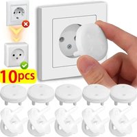 5/10 Pcs Baby Anti-shock Socket Cover Children's Safety European Regulations Socket Cover Power Supply Safety Cover Power Socket