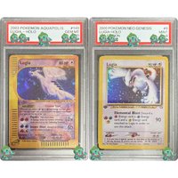 DIY PTCG Graded Collection Card 2003 LUGIA HOLO GEM MT 10 Card English Version Holographic Label Flash Child Gifts