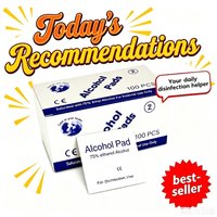 75% Alcohol Pads/Wipes, Nail/Digital Cleaning, Home Essential. Individually Wrapped Material: Non-Woven Fabric