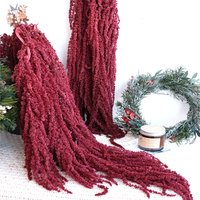 3Pcs Hanging Dried Flowers Natural Amaranth Lovers Tears Christmas Decoration Home Party Yard Garden Wedding Arch Arrangements