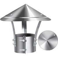 75-160mm Downpipe Guttering Drain Pipe Cover Chimney Ventilation Cap Balcony Air Outlet Drainage Roof Round Rain Pipe Cap
