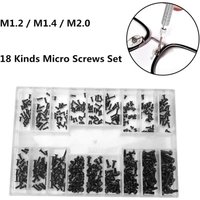 500Pcs 18 Types Mini Screw Nuts DIY Kit ,Laptop Computer Assemble Repair Screws, Fastener Set For Repairing Sunglass and Phone