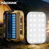 Solar Camping Light 4000mAh LED Lamp Portable Long Lasting Solar Rechargeable Multifunctional Emergency Light for Outdoor Hiking