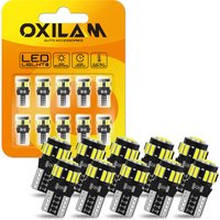 10Pcs LED T10 W5W 194 501 LED Bulb Canbus No Error Car Interior Lights Lamp for BMW Audi Mercedes W211 VW Golf 7 Ford Fiesta