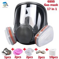 7 in 1 6800 Industrial Paint Respirator Gas Mask 2 in 1 Set Safe Work Filter Dust Full Face Mask Replacement