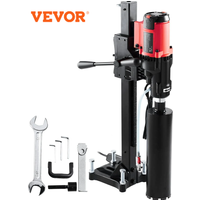 Machine de perçage diamantée VEVOR 3200W, double usage (humide et sec), 750 tr/min, pour béton, avec support, équipement de perçage à eau