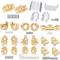Brass Front Steering Group Rear Axle Mount Counterweight for 1/10 YK4102 YK4103 1/8 YK4082 YiKong RC Crawle Upgrade Accessories