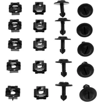10sets Black Plastic Clips Fastener Under Engine Cover Undertray Fitting Clip Set for Audi A4 A6 Automobile Accessories Tool