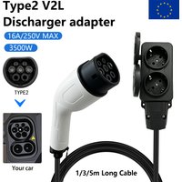 EV Typ2 V2L Entladeadapter Fahrzeug-zu-Last-Kabel EU-Steckdose EV Auto V2L Strom-Entladekabel EU-Steckdosenadapter