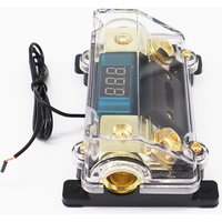 Car Fork Bolt Audio Transparent Fuse Holder Insurance Inner Container Insurance Box with Digital Display Insurance Either