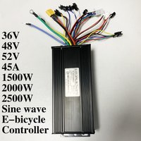 AliExpress NONE 36V/48V/52V E-bike 45A 1500W 2000W 2500W Three-mode Sine Wave Brushless Controller for No.2 Protocol Instrument Tricycle Scooter