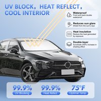 Car Windshield Sun Shade For Mercedes Benz A Class A200 Sunshade Sun Visor Protector Blocks UV Rays Summer Car Accessories