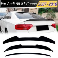 Rear Spoiler Top Trunk Lip for Audi A5 8T Coupe S5 RS5 B8 8T 2 Doors 2007-2016 Guard Board Tail Fin Body kit Tuning Accessories