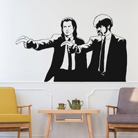 Banksy Pulp Fiction Movie Jackson Pop Street Graffiti Sticker Tarantino Fiction Funny Retro Die Cut Cool Decals Wallpaper G120