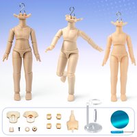 YMY doll body Ob11 S hook movable joint Anime Figure Doll white Normal skin accessories For Obitsu11 GSC STO 1/12 BJD Doll Head