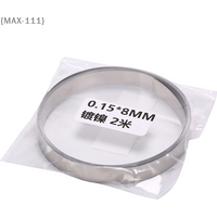 【F-MAX111】Pure Nickel Strip for Battery Spot Welding - 2M Length 8mm x 0.15mm Ni Plate Tape, Ideal for Li-ion 18650 Cells