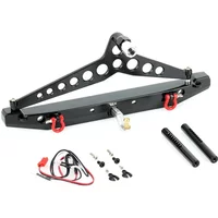 LCX Racing 1/10 RC Crawler Aluminum Rear Bumper Set for Traxxas TRX4 TRX6 SCX10 II III D90 Gen8 Gen9 Upgrades Parts Accessories