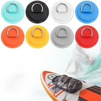 1/4Pcs 8cm Surfbrett Beiboot Boot PVC Patch Mit Edelstahl D Ring Deck Rigging Sup Runde ring Pad Boot Kajak Zubehör