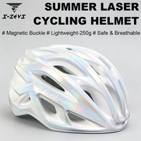 S-ZEUS Windbreaker One-Piece Unisex Mountain Bike Helmet with Magnetic Strap, Odor-Resistant and Antibacterial Lining, 56-62cm