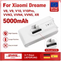 Für Xiaomi Ersatz-Staubsauger – Ersatzakku Dreame V8 V9 V10 V10Pro VVN3 VVN4 VVN5 XR Lithium-Ionen-Akku (5000 mAh)