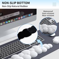 Soft PU Keyboard Cloud Wrist Rest Non-Slip Mouse Pad Ergonomic Memory Foam Pad for Home Office Accessories