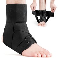 1Pcs Adjustable Lace-Up Ankle Support, Suitable for Both Men And Women - Breathable Sports with Flexible Stability ,, Non-Slip