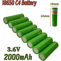 100% brand new 3.6V 18650 C4 2000mAh lithium-ion rechargeable battery US18650VTC4 30A flashlight toy discharge