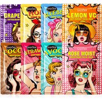 8pcs SADOER Beauty Fruits Facial Masks for Face Moisturizing Brightening Firming Hydrating Face Mask Facial Skin Care Products