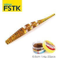 FSTK Wobblers Shad Carp Soft Bait 6.5cm 20pcs Sea Bass Pike Fishing Lures Artificial Baits Predator Tackle Plastic Lure Pesca