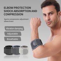 1pc Adjustable Elbow Support Brace with Compression Fit & Stabilizing Strap - -Grade Bracing for Tennis,,, Tendon/Ligament - Bre