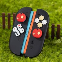 Garden of Eden Snake Silicone Soft D-pad Cross Button ABXY Key Sticker Skin Case For Switch 2/NS2 Joy-con Thumb Stick Grip Cap