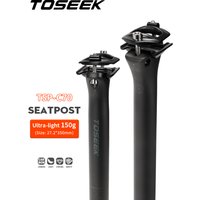 AliExpress TOSEEK C70 Carbon Seatpost Light Weight 27.2 31.6mm Length350/400mm Matte Black MTB Road Bike Seat Post Seat Tube Bicycle Parts