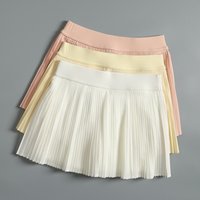 Senior sports pleated short skirt for women in summer running exercise anti-exposure skirt yoga fitness badminton skirt