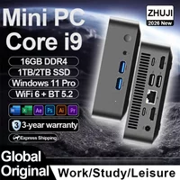 2026 Mini PC Windows 11 Intel Core i9 8950HK Core i3 6100U Portable Desktop PC 16GB DDR4 1TB 2TB SSD Gaming Computer office PC
