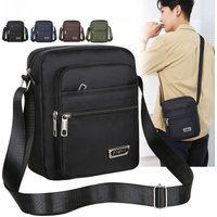 Business travel men's crossbody bag waterproof and wear-resistant shoulder bag multifunctional change backpack