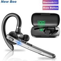 Nowy zestaw słuchawkowy Bluetooth Bee M53 słuchawki bezprzewodowe podwójny mikrofon wyciszenie słuchawka z redukcją szumów słuchawki głośnomówiące dla kierowcy biuro