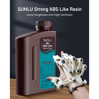 SUNLU ABS Like Resin 405nm 1KG UV Curing Photopolymer Low Odor And Low Shrinkage For 2K 4K 6K 8K LCD/DLP/SLA 3D Printers