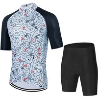 AliExpress NONE Men's Cycling Shirt Man Cycling Set Long Padding Men's Sweatsuit Set Bycicle Road Bike Accessories Bib Shorts Mtb Equipment