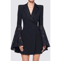 European Station Autumn New Women's Wear Black Fashion European American Small Suit Coat Women's Minimalist Design Sense Suit