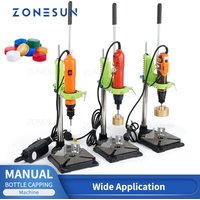 ZONESUN ZS-XG80W Electric Bottle Capper Screw Cap Sealer for Plastic Thread Lids in Food, Cosmetics, Beverage