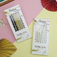 6 PCS Candles Happy Birthday Cake Decoration Birthday Candles Children Creative Party Threaded Candles