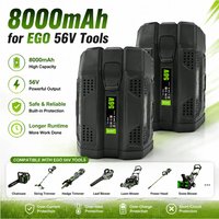 56V 8000mAh Hochleistungs-Lithium-Ersatzakku für EGO BA2800, Kompatibel mit BA2800T BA4200 BA4200T BA1400 BA5600T & Allen EGO 56V Akku-Elektrowerkzeugen