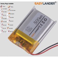 JST1.25 2p JST2.0 2P 3.7V 500mAh 702030 Rechargeable Lithium li-Polymer Lipo Li-ion Battery