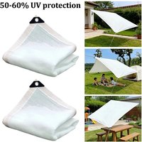 Outdoor White Sun Shelters Car Tent Tarp Anti-UV Shade Membrane Awning Shelter Tents Outdoor Camping Balcony Awning Tent